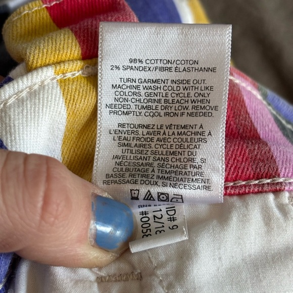 Express Dopamine Multicolor Striped High Waist Women's Shorts - Picture 4 of 9